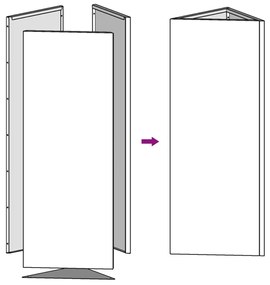 Ζαρντινιέρες Κήπου 2 τεμ. Λευκό Τρίγωνο 50x43x75 εκ. από Ατσάλι - Λευκό