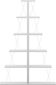 Βιβλιοθήκη mini Tars pakoworld λευκό 100x22x150εκ