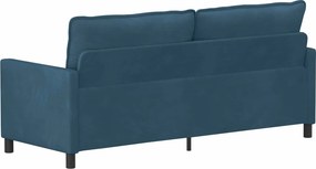 vidaXL Καναπές Μπλε 196 x 81 x 87,5 εκ. Βελούδο
