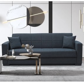 ROVER GREY ΥΦΑΣΜΑ 3ΘΕΣΙΟΣ ΚΑΝΑΠΕΣ/ΚΡΕΒΑΤΙ ΜΕ ΑΠΟΘ.ΧΩΡΟ 210X80X75εκ. ZITA PLUS 210Χ80Χ75εκ. ΚΡΕΒ.180Χ100