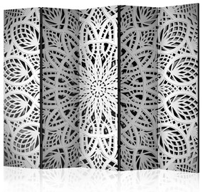 Διαχωριστικό με 5 τμήματα - White Mandala II [Room Dividers] 225x172