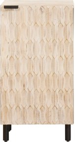 vidaXL Πλαϊνό γραφείο Λευκό Φινίρισμα Καθαρισμού 40 x 33 x 75 εκ.