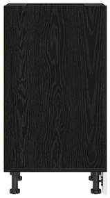 vidaXL Βάση Ντουλάπας Κουζίνας με ράφι Μαύρη δρυς 30 x 44,5 x 81,5 εκ.
