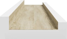 vidaXL Ράφια Τοίχου 4 τεμ. Λευκό και Sonoma Δρυς 60 x 9 x 3 εκ.
