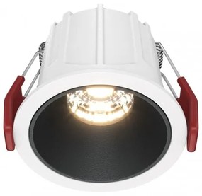 Χωνευτό Σποτ Οροφής Alfa LED 10W 3000K Μαύρο-Λευκό DL043-01-10W3K-D-RD-WB MAYTONI DL043-01-10W3K-D-RD-WB Ασπρόμαυρο