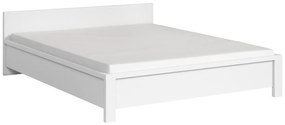 Κρεβάτι Boston E120, Διπλό, Άσπρο, 160x200, Πλαστικοποιημένη μοριοσανίδα, 168x207x61cm