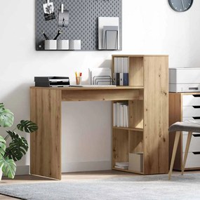 vidaXL Γραφείο Συγγραφής Artisan Oak Μοριοσανίδα Μεσαίο