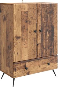 vidaXL Πλαϊνό γραφείο Παλαιωμένο ξύλο 66 x 34,5 x 95 εκ.