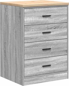 vidaXL ντουλάπι αποθήκευσης γκαράζ 60x51x85 εκ μασίφ ξύλο πεύκο
