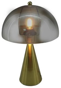 Table lamp Illumna Inart E27 gold metal-glass D25x37cm 25x25x37 εκ.