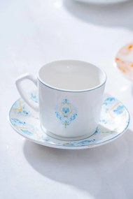 Stewehome Σετ πορσελάνιων φλιτζανιών καφέ για 6 άτομα Πολύχρωμο