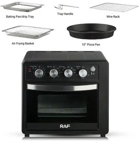RAF Φριτέζα Αέρος &amp; Ηελκτρικόσ Φούρνος 32lt 1700W R.5331 - Electric Oven &amp; Air Fryer &amp; Toaster