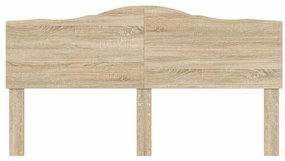 vidaXL Κεφαλάρι με κεφαλάρι Δρύς Sonoma 200 cm Επεξεργασμένο ξύλο