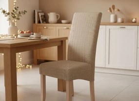 Καρέκλα Sega-Μπεζ (2) τεμάχια