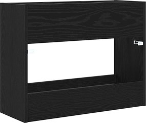 vidaXL Σχέδιο &amp; βάση αποθήκευσης Μαύρη Οξυά 65 x 24 x 50 εκ