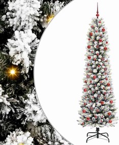 vidaXL Τεχνητό Χριστουγεννιάτικο Δέντρο με 300 LED Λευκό 210 cm