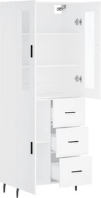 vidaXL Ντουλάπι Λευκό 69,5x34x180 εκ. από Επεξεργασμένο Ξύλο
