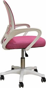 A1850 S Λευκο/Ροζ Mesh Πολυθρονα Γραφειου