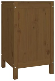 vidaXL Καλάθι Ρούχων Καφέ μελί 44x44x76 εκ από Μασίφ Ξύλο Πεύκου