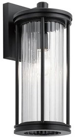 Φανάρι Απλίκα Φωτιστικό Τοίχου 1xE27 Μαύρο IP44 41cm Barras KL-BARRAS2-M-BK Elstead Lighting-KL-BARRAS2-M-BK-Μαύρο KL-BARRAS2-M-BK
