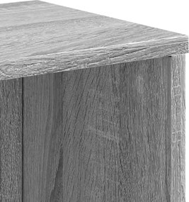 vidaXL Βιβλιοθήκη Γκρι Sonoma 50x25x105 εκ. από Επεξεργ. Ξύλο