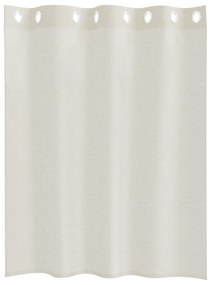 vidaXL Κουρτίνες με κουρτίνες 2 pcs Κρεμ 140 x 140 εκ. Πολυεστέρας