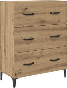 vidaXL Πλαϊνό γραφείο Artisan Oak 69,5 x 34 x 90 εκ.