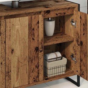 vidaXL Ντουλάπι Μπάνιου Παλιό Ξύλο 90 x 30 x 60 cm Επεξεργασμένο ξύλο
