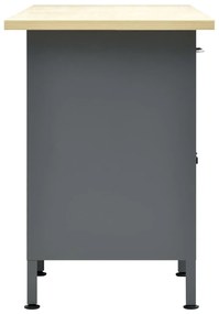 vidaXL Πάγκος Εργασίας Μαύρος 160 x 60 x 85 εκ. Ατσάλινος