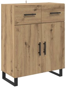 vidaXL Highboard Artisan Oak 69,5 x 34 x 180 εκ. Επεξεργασμένο ξύλο