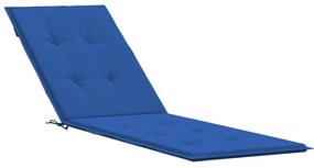 Μαξιλάρι Σεζλόνγκ Μπλε Ρουά (75+105) x 50 x 4 εκ. - Μπλε