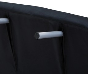 HOMCOM Καναπές-Κρεβάτι 3-σε-1, Κρεβάτι για Επισκέπτες, Πολυθρόνα με Μαξιλάρι, Μαύρο