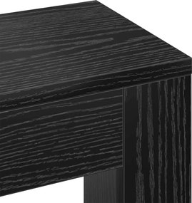 vidaXL Καπάκι Καλοριφέρ Μαύρη Δρυς 175 x 20 x 82 cm Επεξεργασμένο Ξύλο