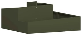 vidaXL Γλάστρα Κήπου Ελιά Πράσινη 100x100x50 εκ από Ατσάλι