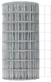 vidaXL Ευρωπαϊκός Φράχτης με 13 Πόδια 0,4x50 μ Γαλβανισμένος Χάλυβας
