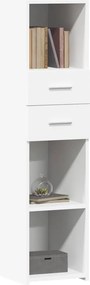 vidaXL Ντουλάπι Λευκό 30x42,5x124 εκ. από Επεξεργασμένο Ξύλο