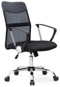 0223108 Καρέκλα γραφείου Franco Megapap με ύφασμα Mesh χρώμα μαύρο 59x57x95/105εκ. Mesh ύφασμα/Μέταλλο, 1 Τεμάχιο