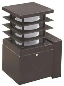 Απλίκα Φωτιστικό Τοίχου με Σκίαστρο h22cm E27 Lumen-9-723481-Σκουριασμένο 9-723481