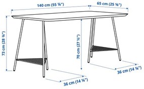 ANFALLARE/TILLSLAG γραφείο, 140x65 cm 694.783.15