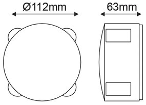 LED HP WALL LUMINAIRE 5W 170LM 15° 230V AC 3.000K DARK GREY CRI80 IP54 30.000HRS - LG2621G