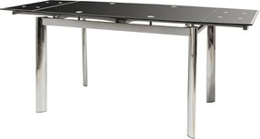 Τραπέζι Alpino 120 επεκτεινόμενο-Μαύρο