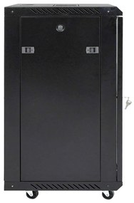 vidaXL Ντουλάπα δικτύου με αποθήκευση Μαύρο 60 x 60 x 80 εκ Ατσάλι