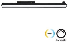 Φωτιστικό Μαγνητικής Ράγας LED 31W 3000K 90x4,4 Magnetic Viokef-4244302-Μαύρο 4244302