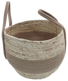 Καλάθι Με Φάσα Γιούτας 00.06.61282 32x25,5-38cm Ψάθινο Ecru Mat