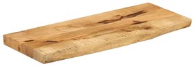 vidaXL Επιφάνεια Τραπεζιού 90x20x3,8 εκ. Live Edge Μασίφ Ξύλο Μάνγκο