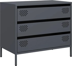 vidaXL Ντουλάπι Ανθρακί 68x39x58,5 εκ. από Χάλυβα Ψυχρής Έλασης