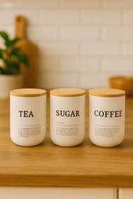 Jar Set (3 Pieces) PODIYZ1326 White