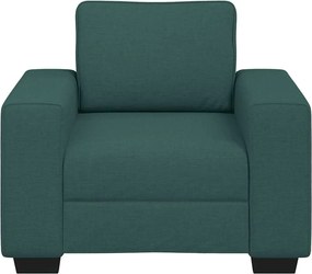 vidaXL Πολυθρόνα-Καναπέ Σκούρο Πράσινο 100x77x82 εκ. Ύφασμα