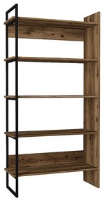 Βιβλιοθήκη Cecilia 216013 216013 91,8x34,8x180cm Walnut Μελαμίνη