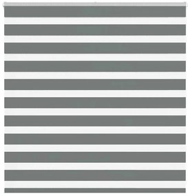 vidaXL Ζέβρα τυφλή Σκούρο Γκρι Πλάτος υφάσματος 140,9 εκ. Πολυεστέρας